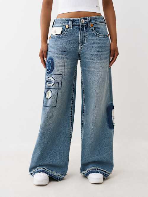 JESSIE BIG T RIP REPAIR ULTRA BAGGY JEAN