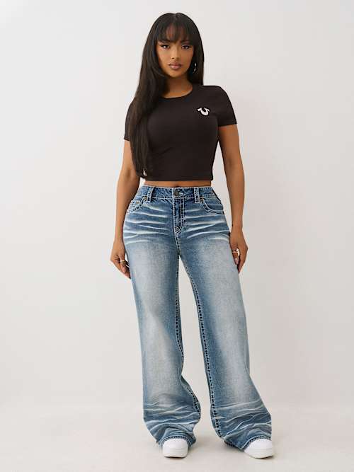 BOBBI MID RISE BIG T BAGGY JEAN