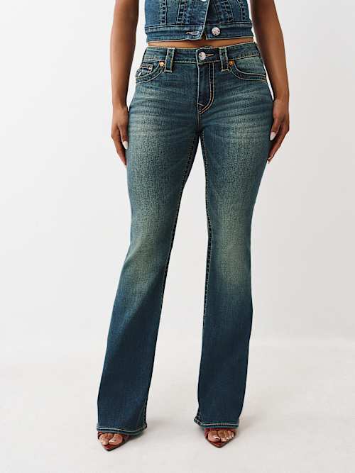 BECCA MID RISE BIG T  BOOTCUT JEAN