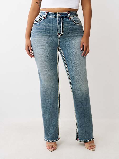 PLUS BILLIE ROPE STITCH STRAIGHT JEAN