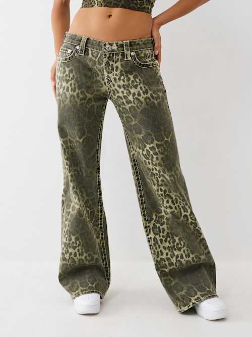 BOBBI LOW RISE CAMO BIG T BAGGY JEAN