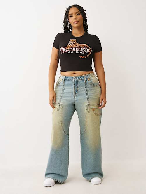 PLUS BOBBI CARPETNER BIG T BAGGY JEAN