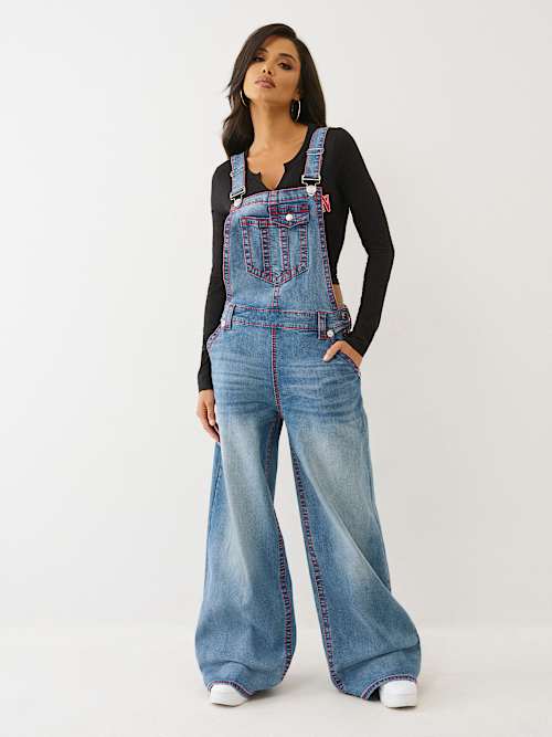 DENIM BAGGY BIG T OVERALL