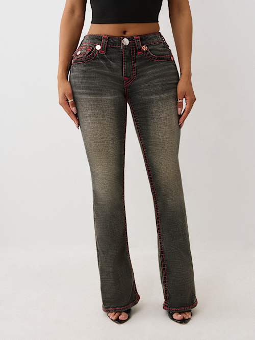 BECCA MID RISE SUPER T BOOTCUT JEAN
