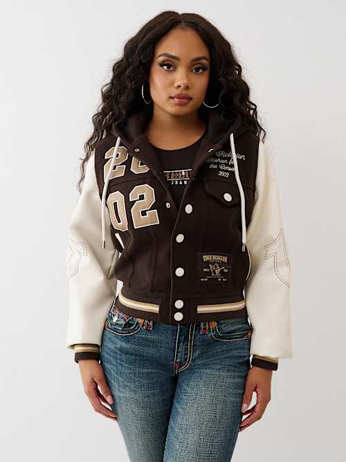  EMBROIDERED VARSITY JACKET