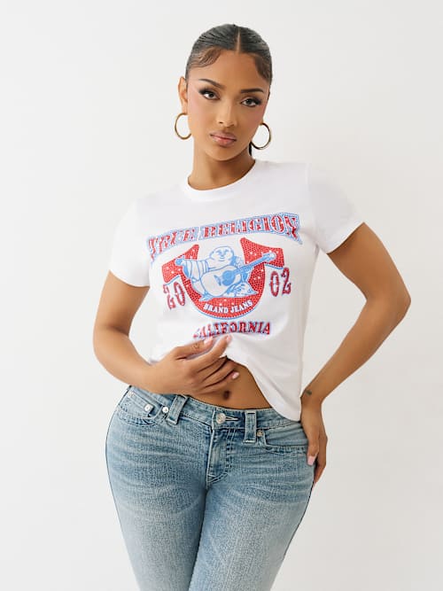 CRYSTAL BUDDHA CREW TEE
