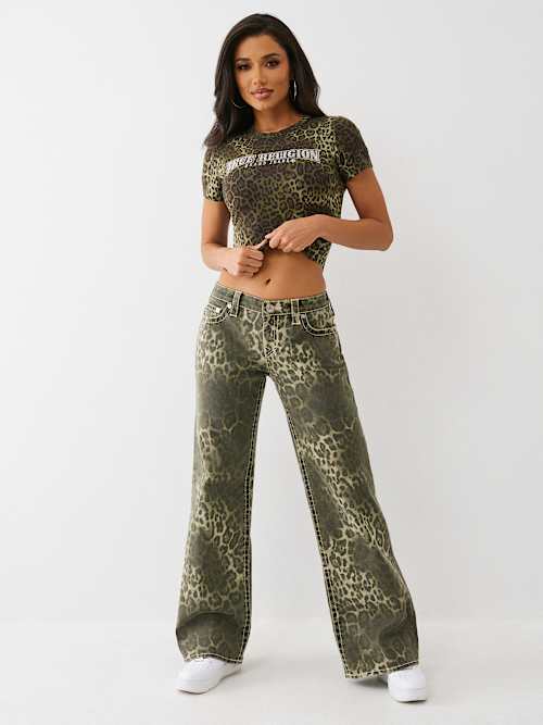 LEOPARD CRYSTAL BABY TEE