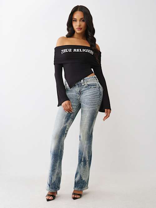 ASYMMETRIC OFF THE SHOULDER TOP