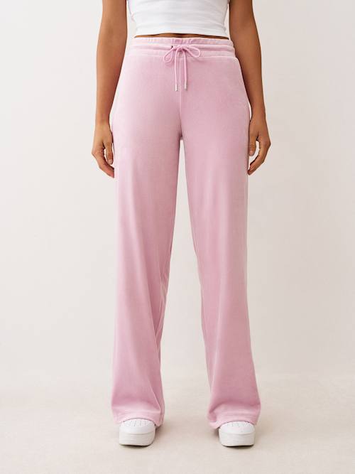CRYSTAL HORSESHOE VELOUR SWEAT PANT