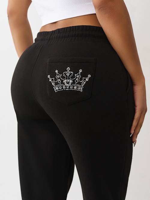 CRYSTAL CROWN BOYFRIEND JOGGER