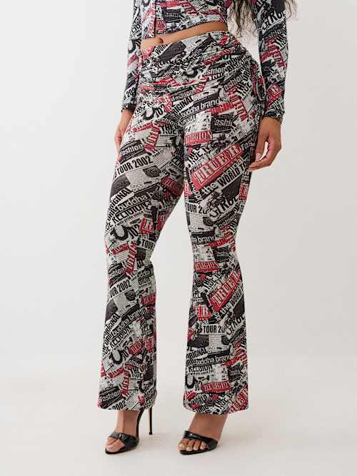 БРЮКИ С ЗАДНЕЙ ЗАСТЁЖКОЙ И ОБОРКАМИ WORLD TOUR