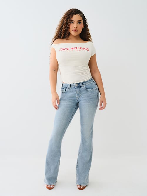 BECCA MID RISE BOOTCUT JEAN