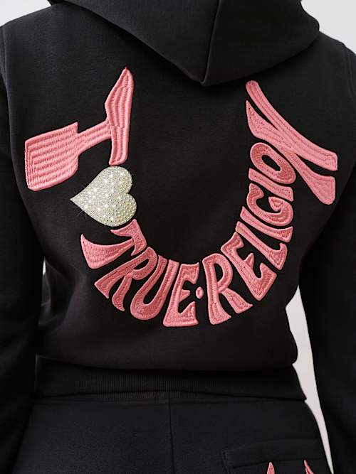 'I LOVE TRUE RELIGION' ZIP HOODIE
