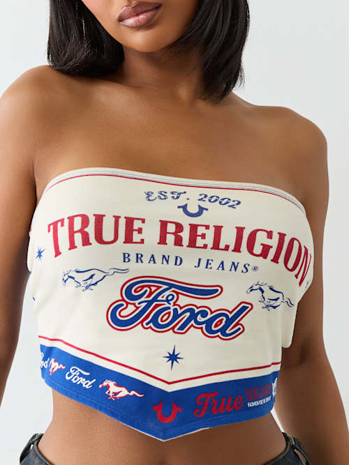 TRUE RELIGION X FORD SCARF TOP