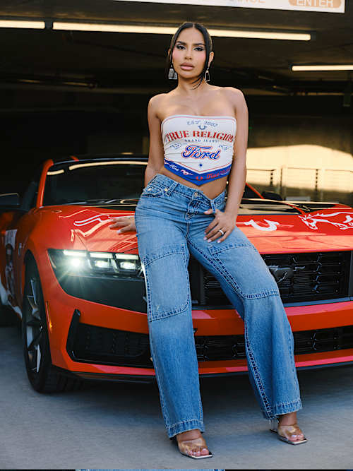 TRUE RELIGION X FORD SCARF TOP
