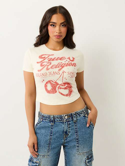 VINTAGE CHERRY LOGO BABY TEE