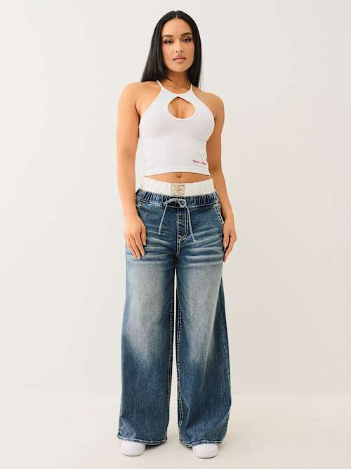 ДЖИНСЫ СВОБОДНОГО КРОЯ JESSIE BOXER BIG T SUPER BAGGY