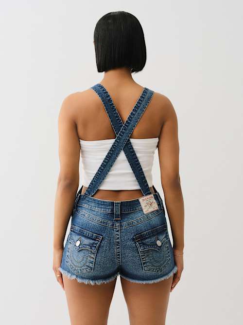 JOEY FRAYED OVERALL SHORT