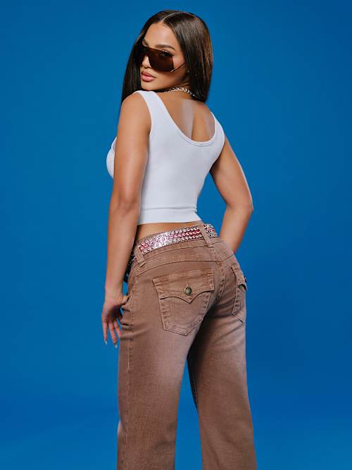 FADED RELAXED MID RISE FLARE JEAN