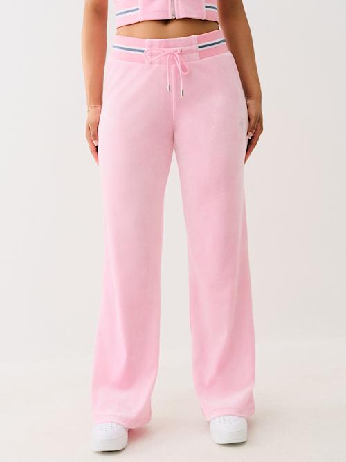 CRYSTAL VELOUR TRACK PANT