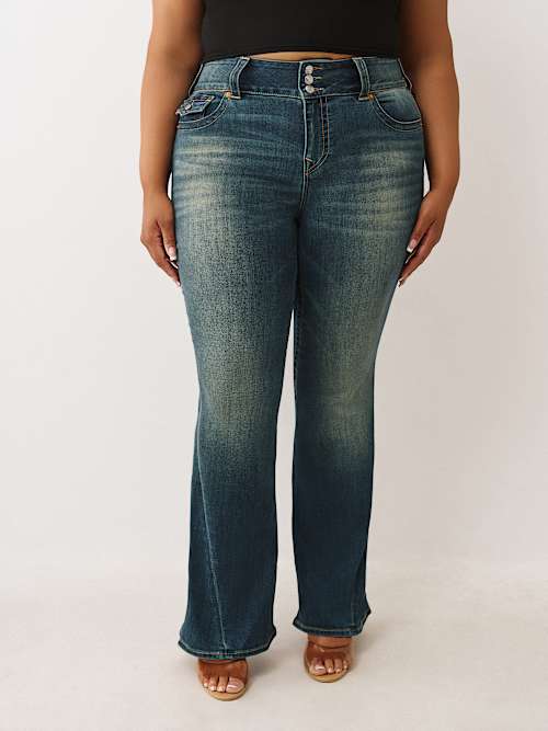 PLUS JOEY Y2K MID RISE  FLARE JEAN