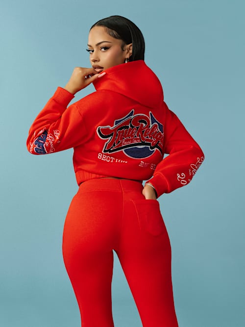 CRYSTAL PATCH ZIP HOODIE