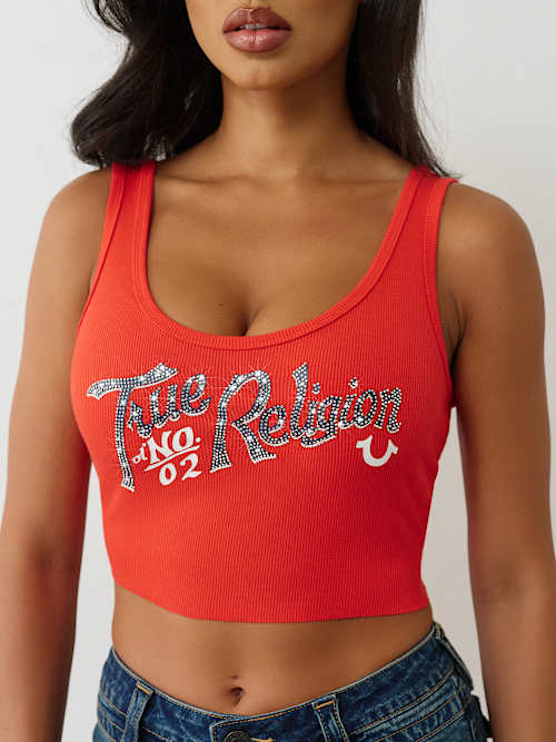 МАЙКА В РЕБРИСТУЮ РЕЗИНКУ С КРИСТАЛЛАМИ