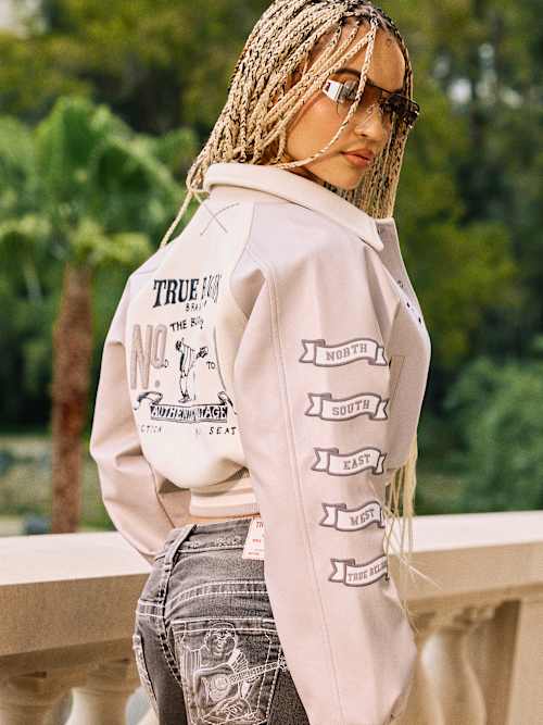 SHRUNKEN VARSITY JACKET