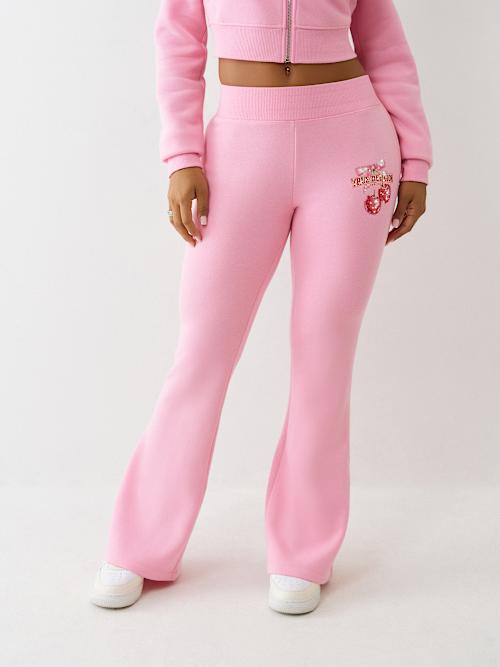PANTALON DE JOGGING COUPE BOTILLON AVEC MOTIF DE CERISE