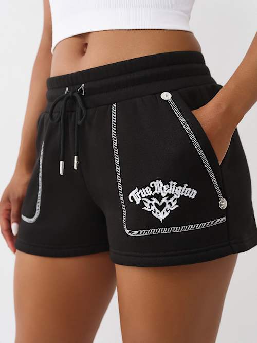 EMBROIDERED RELAXED SWEATSHORT