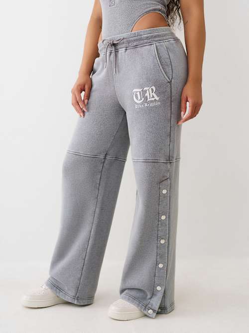 ACID WASHED SNAPAWAY SWEATPANT