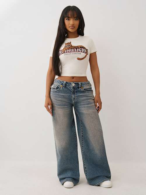 JESSIE MID RISE BIG T BAGGY JEAN