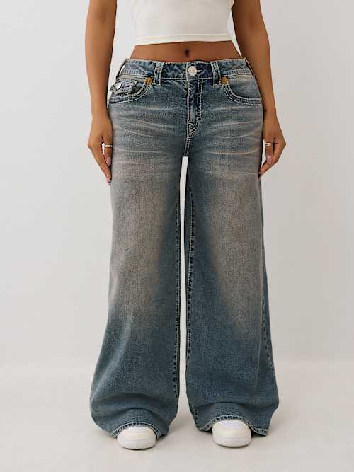 JESSIE MID RISE BIG T BAGGY JEAN