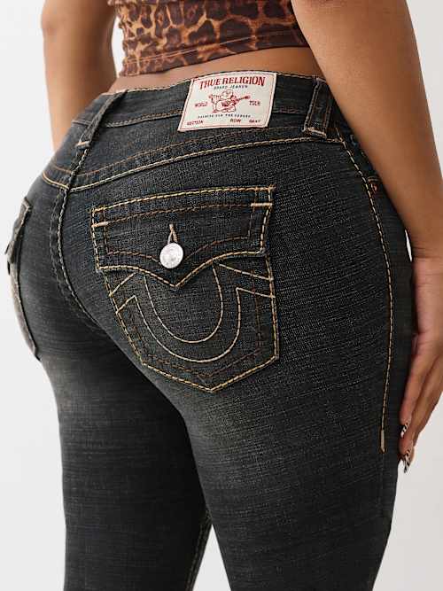 BECCA MID RISE BIG T BOOTCUT JEAN