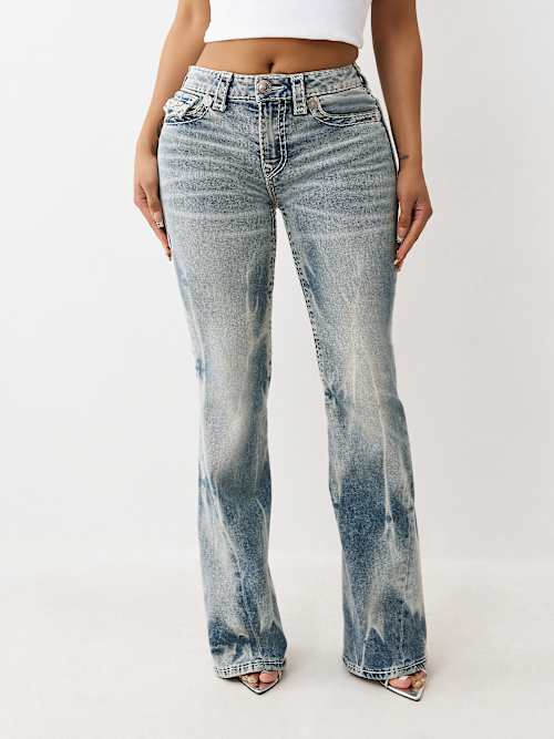 JOEY MID RISE SUPER T FLARE JEAN