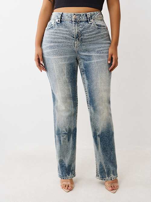 PLUS BILLIE MID RISE SUPER T STRAIGHT JEAN