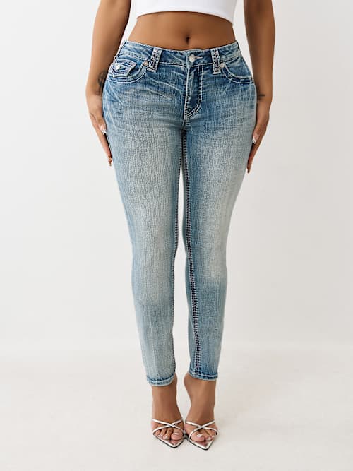 JENNIE MID RISE TRIPLE BIG T SKINNY JEAN