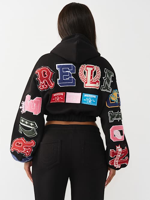 КРИСТАЛЛ ПАТЧ ПОДРУГА МОЛНИИ С КАПЮШОНОМ