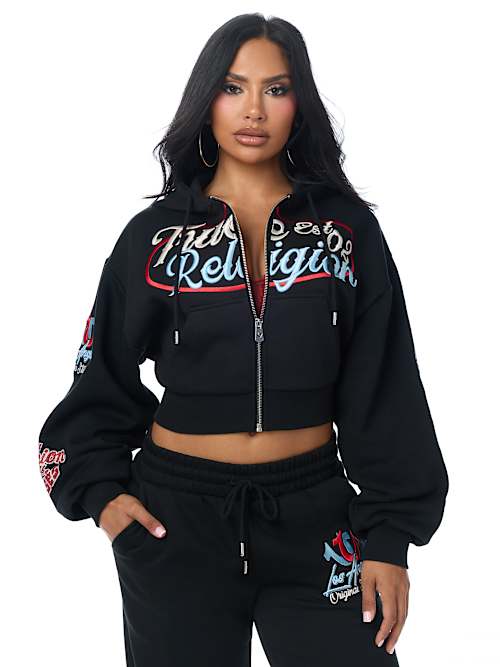 Crystal Relaxed Zip Hoodie | True Religion