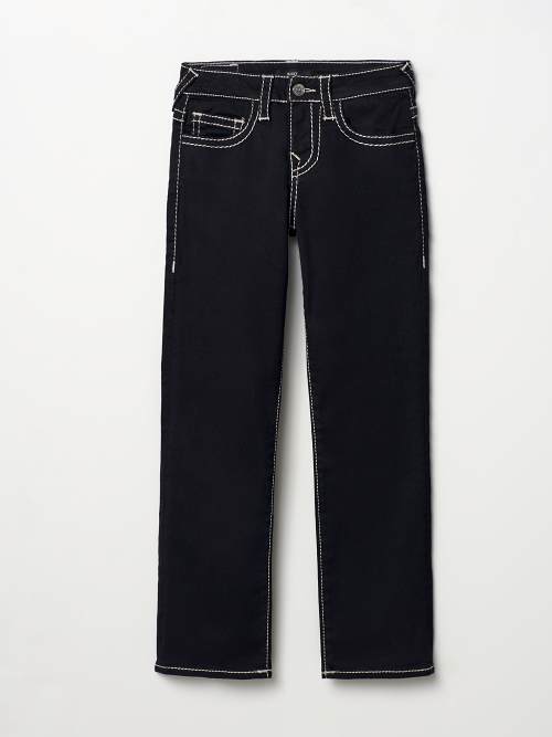 True Religion Black Suko Jeans w/Back Pocket Detailing
