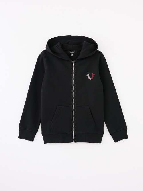 BOYS LOGO ZIP HOODIE