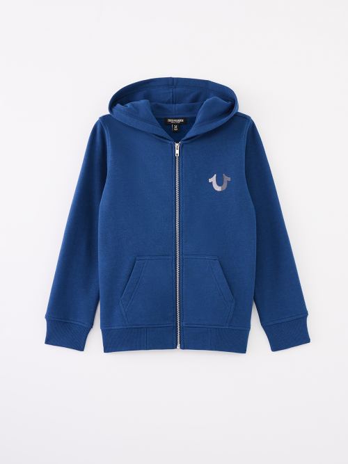 BOYS LOGO ZIP HOODIE