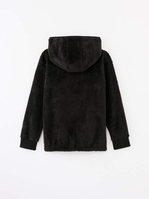 BOYS FUZZY LOGO JACKET