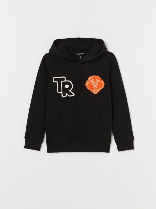 BOYS STITCH LOGO ZIP HOODIE