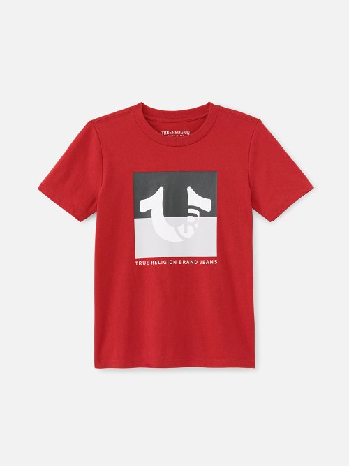 BOYS TWO TONE BRANDED LOGO TEE