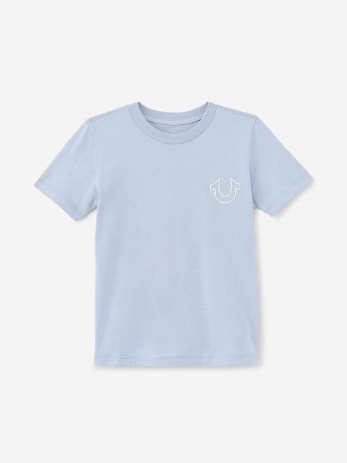 sky blue true religion shirt
