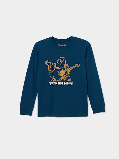 BOYS BUDDHA LOGO LONG SLEEVE TEE