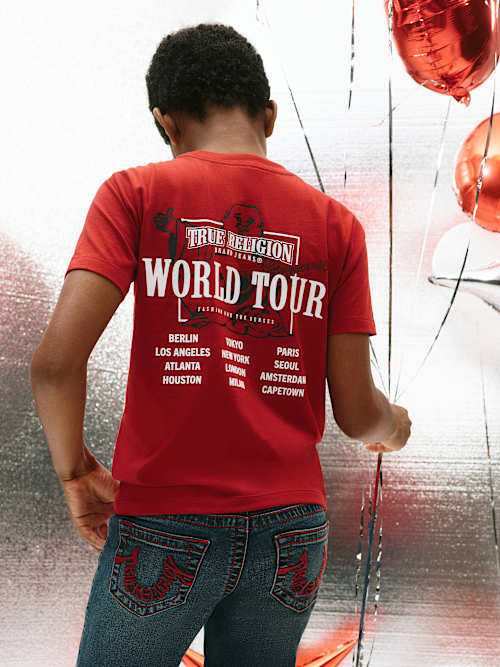 ФУТБОЛКА С ЛОГОТИПОМ БУДДЫ ИЗ МИРОВОГО ТУРНЕ ДЛЯ МАЛЬЧИКОВ