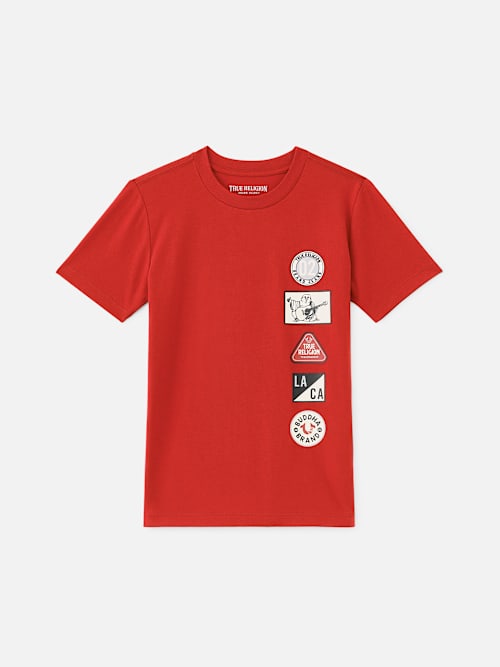 ФУТБОЛКА С НАШИВКОЙ С ЛОГОТИПОМ ДЛЯ МАЛЬЧИКОВ