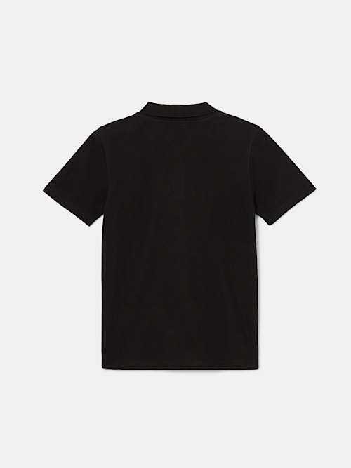 CAMISETA TIPO POLO A RAYAS CON HERRADURA PARA NIÑOS